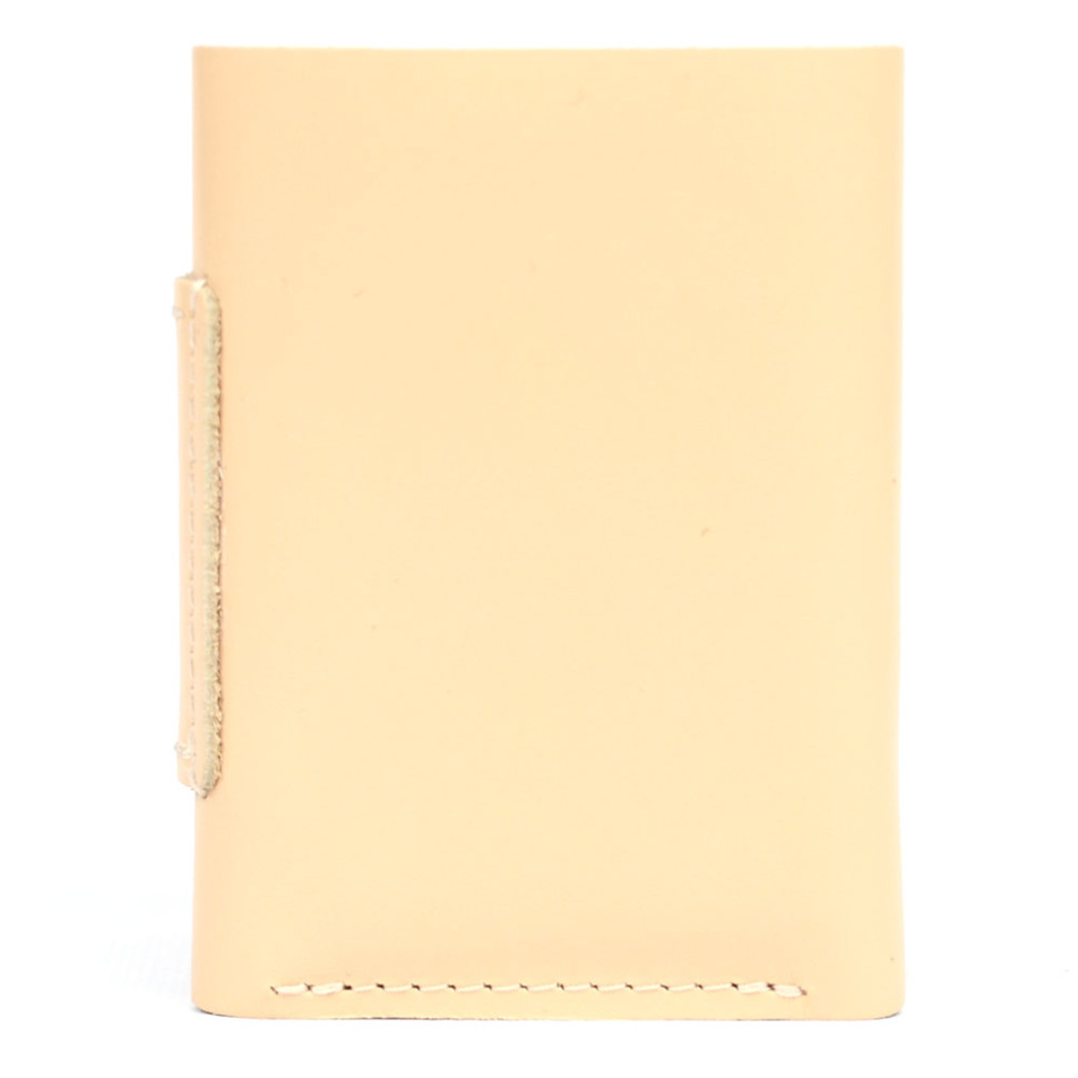 Портмоне кожаное, глянец, бежь Grande Pelle 504243 — 3