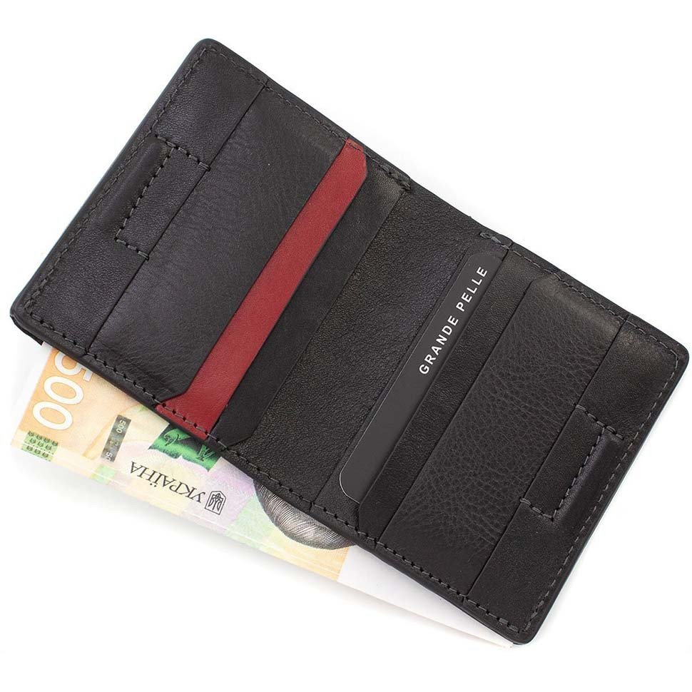 Небольшое мужское кожаное портмоне Grande Pelle 52761060 — 2