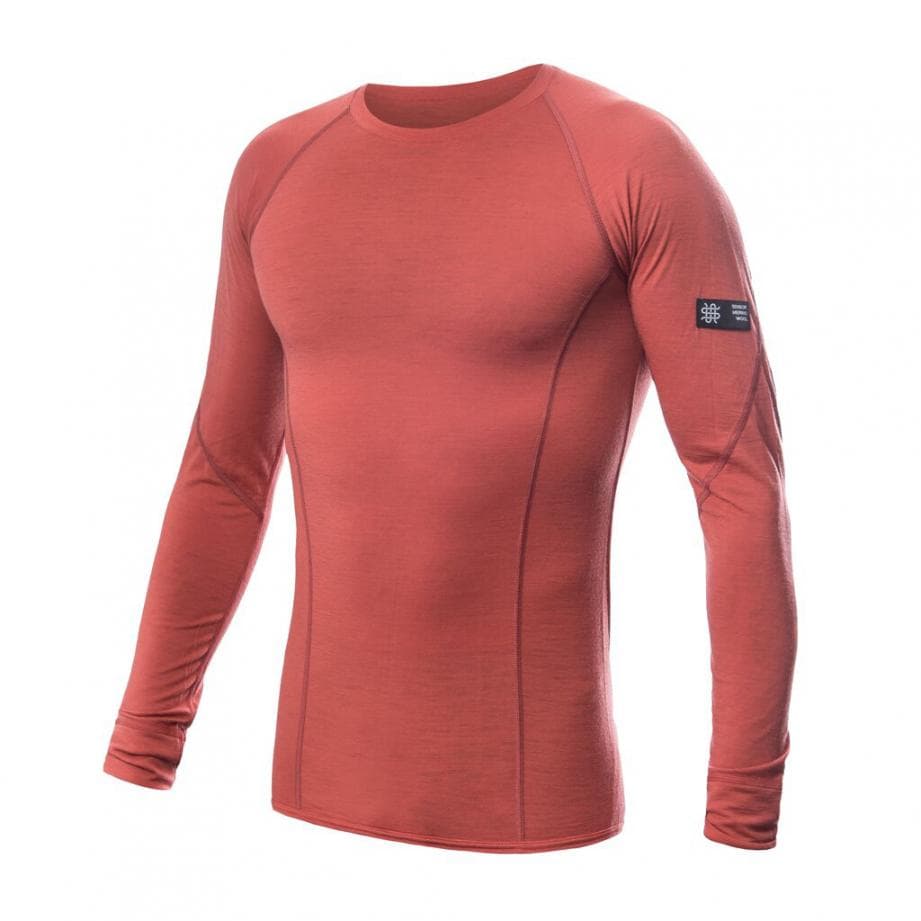 Термофутболка чоловіча Sensor Merino Active LS terracotta 23200037, SM11MA-terracotta-XXL