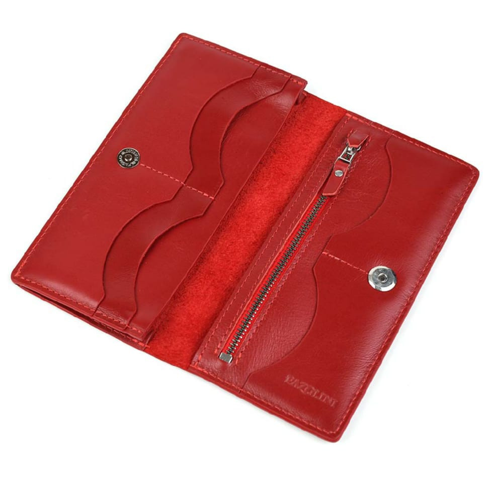 Женский кошелек лонгер Pazolini CP2260 красный — 2