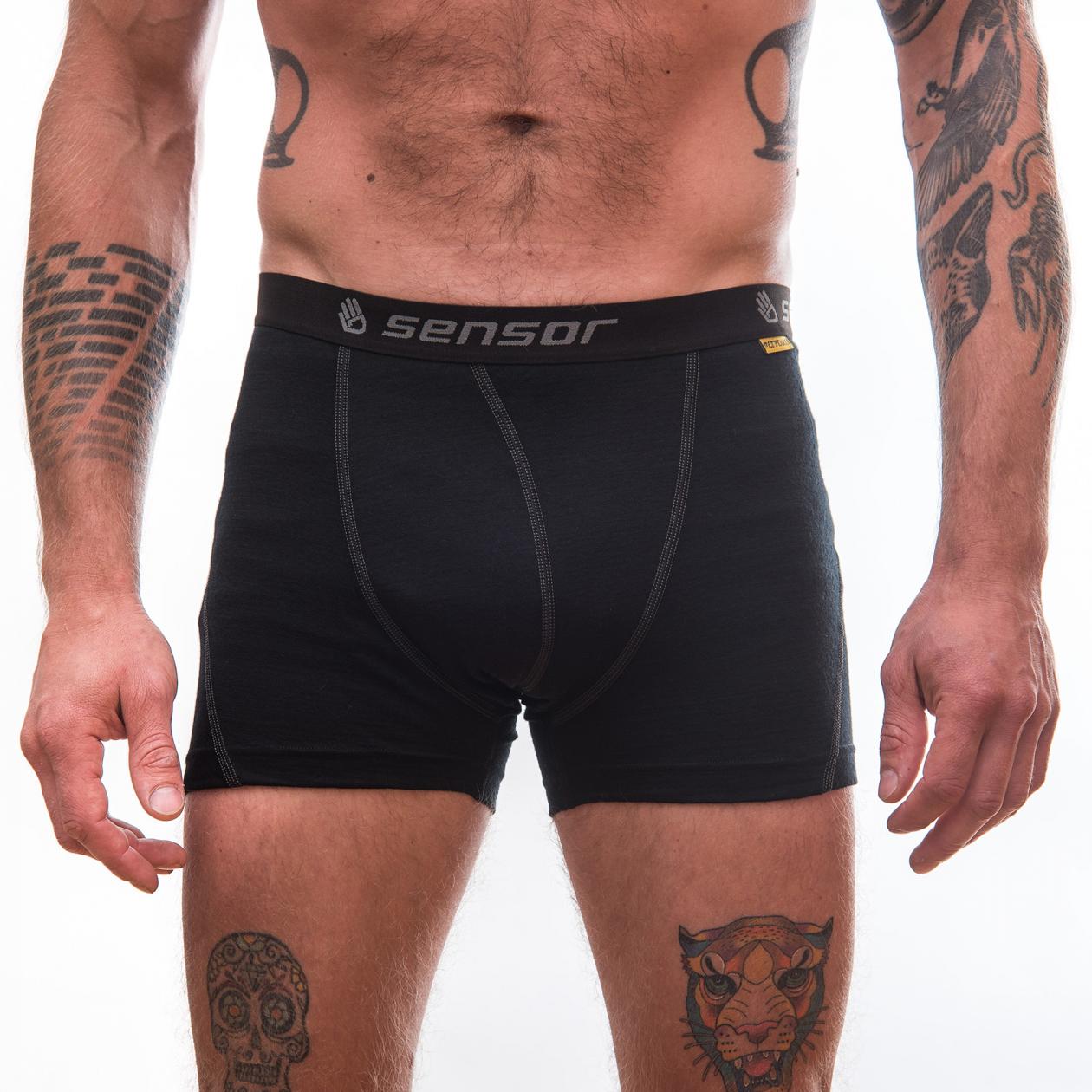 Термотруси чоловічі Sensor Merino Active black 12110021, SM21MA-black-XXXL — фото 1
