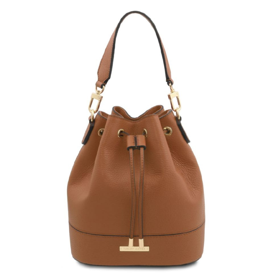 Женская сумка - ведро TL142146 (bucket bag) от Tuscany (Коньяк) — фото 1
