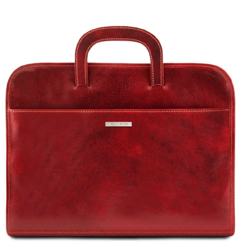 Мужская кожаная папка - портфель Tuscany Leather Sorrento TL141022 (Красный)