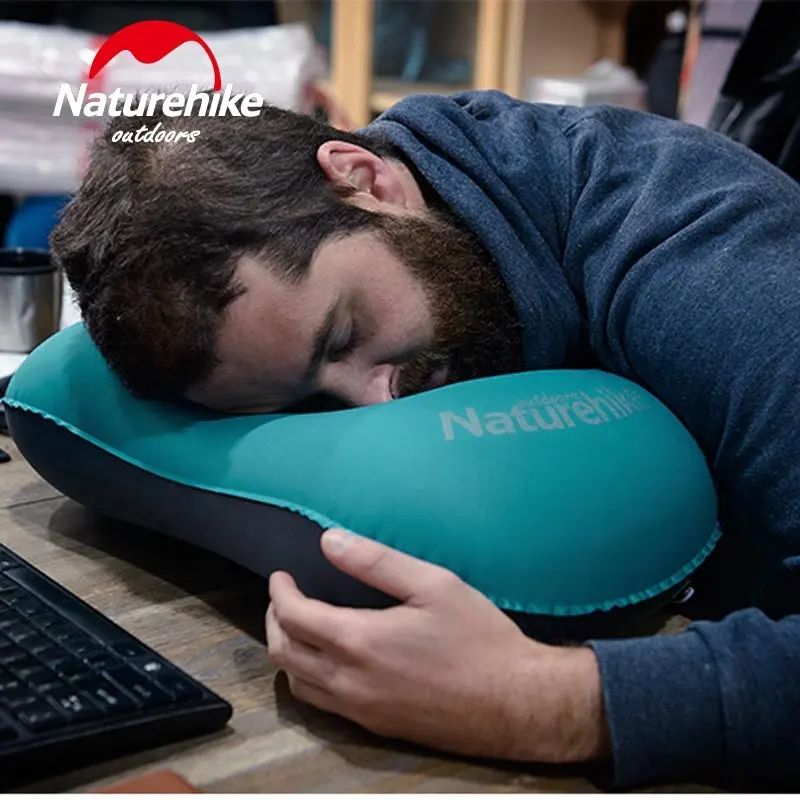 Подушка надувна Naturehike Ultralight TPU NH17T013-Z, помаранчева — 4