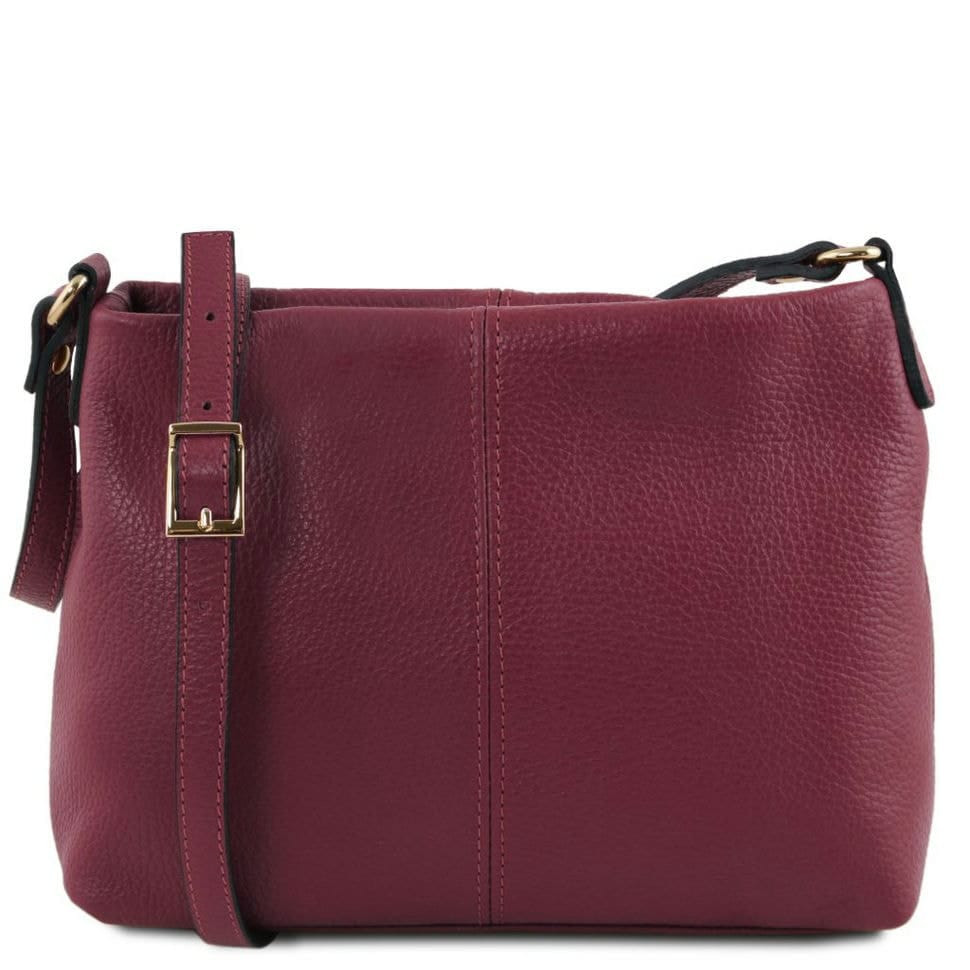 Женская кожаная сумка через плечо TL141720 Tuscany Leather (Bordeaux)