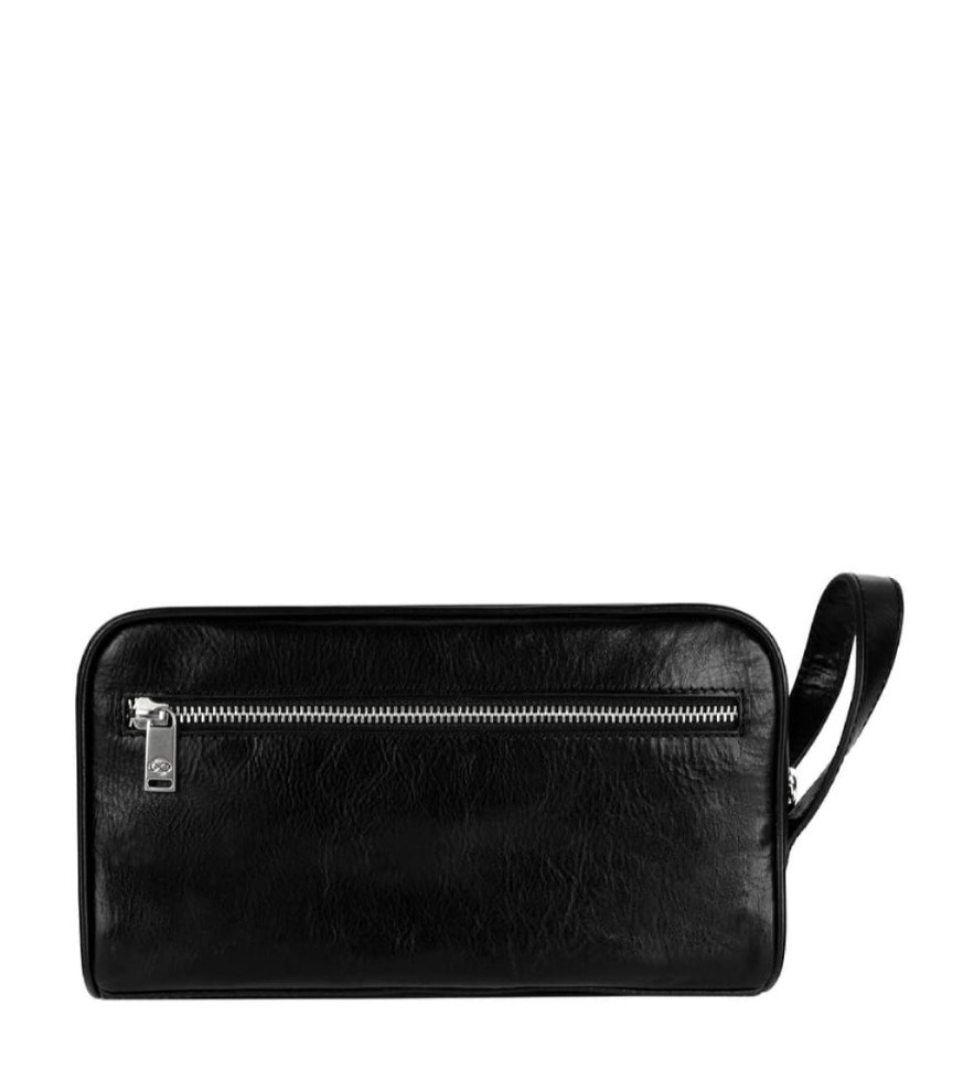 Женская кожаная косметичка Dopp Kit - All the Kings Men -  Черный цвет - Time Resistance 5228201W — 4