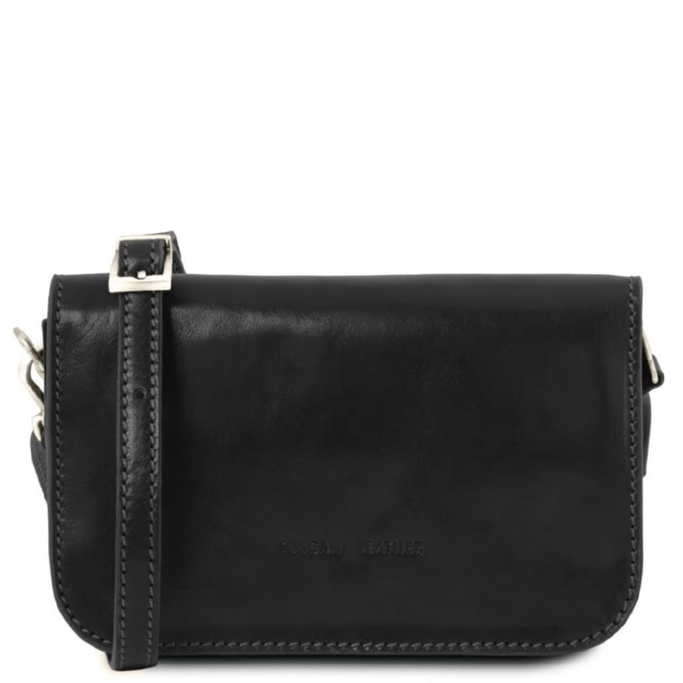 Женская кожаная сумка через плечо CARMEN TL141713 TUSCANY LEATHER (Черный)