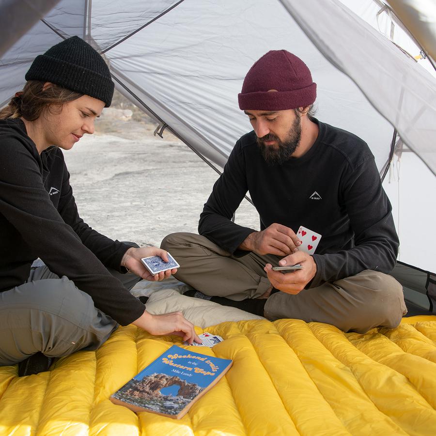 Намет надлегкий двомісний  з футпринтом Naturehike Mongar NH17T007-M, 20D, фіолетовий — 3