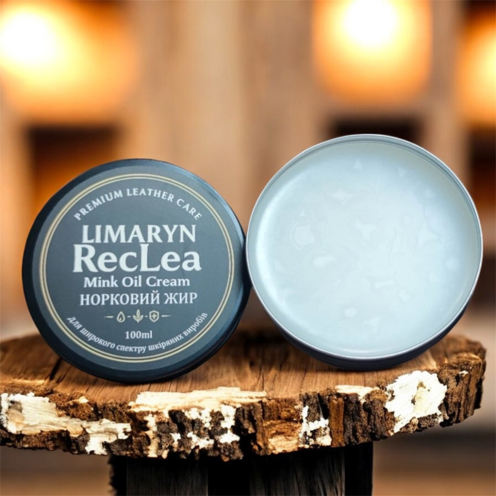 Limaryn RecLea 100ml Норковый жир для кожаных сумок и изделий  (Лимарин РекЛеа) — 2