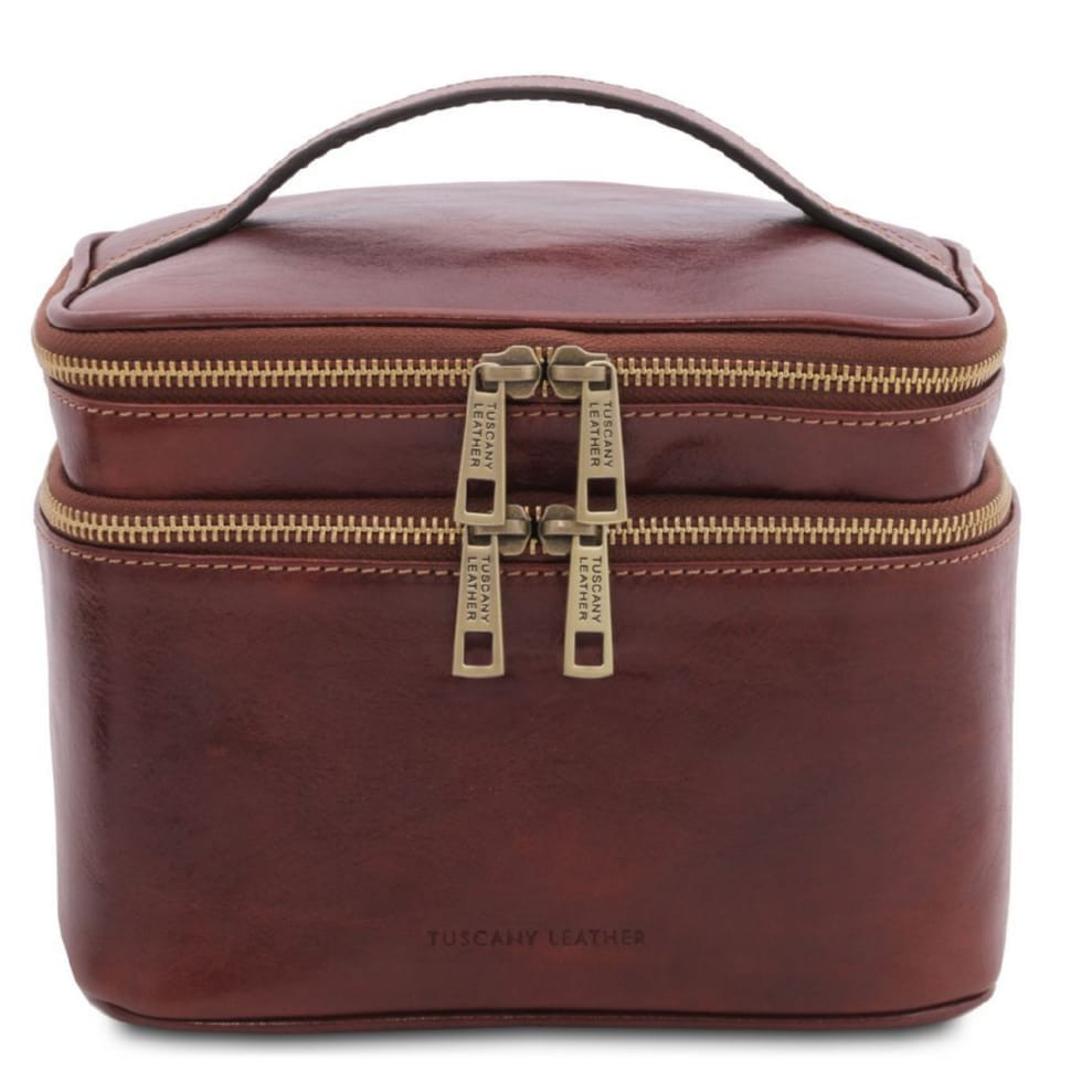 Кожаный несессер косметичка Eliot Tuscany TL142045 (Коричневый) — 2