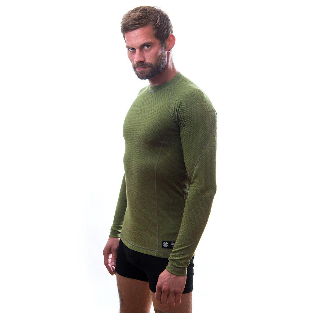 Термофутболка чоловіча Sensor Merino DF LS safari 17200031, SM11M-safari-XXL — 2