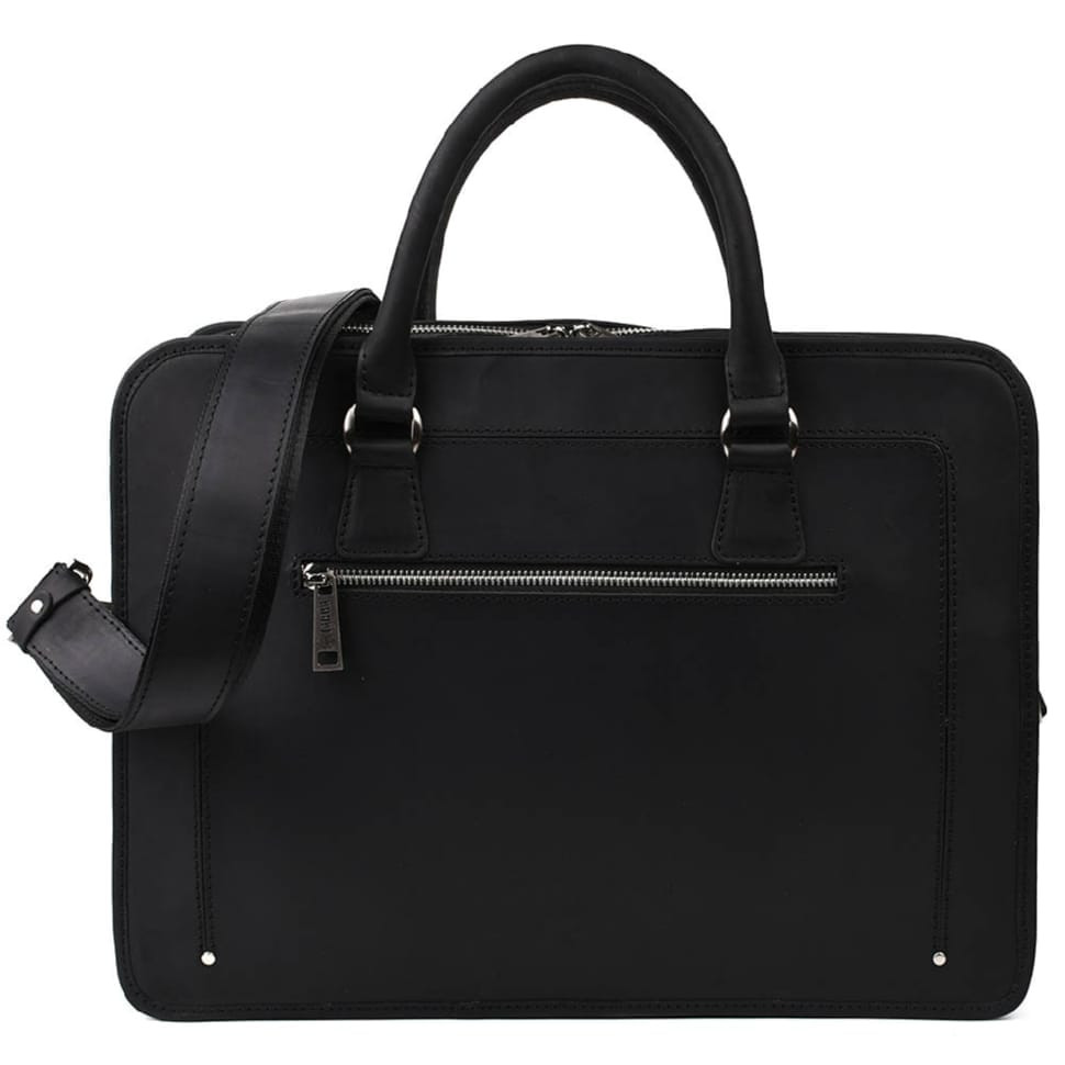 Сумка-портфель для ноутбука до 15 дюймов кожаная RA-4666-4lx TARWA — 4