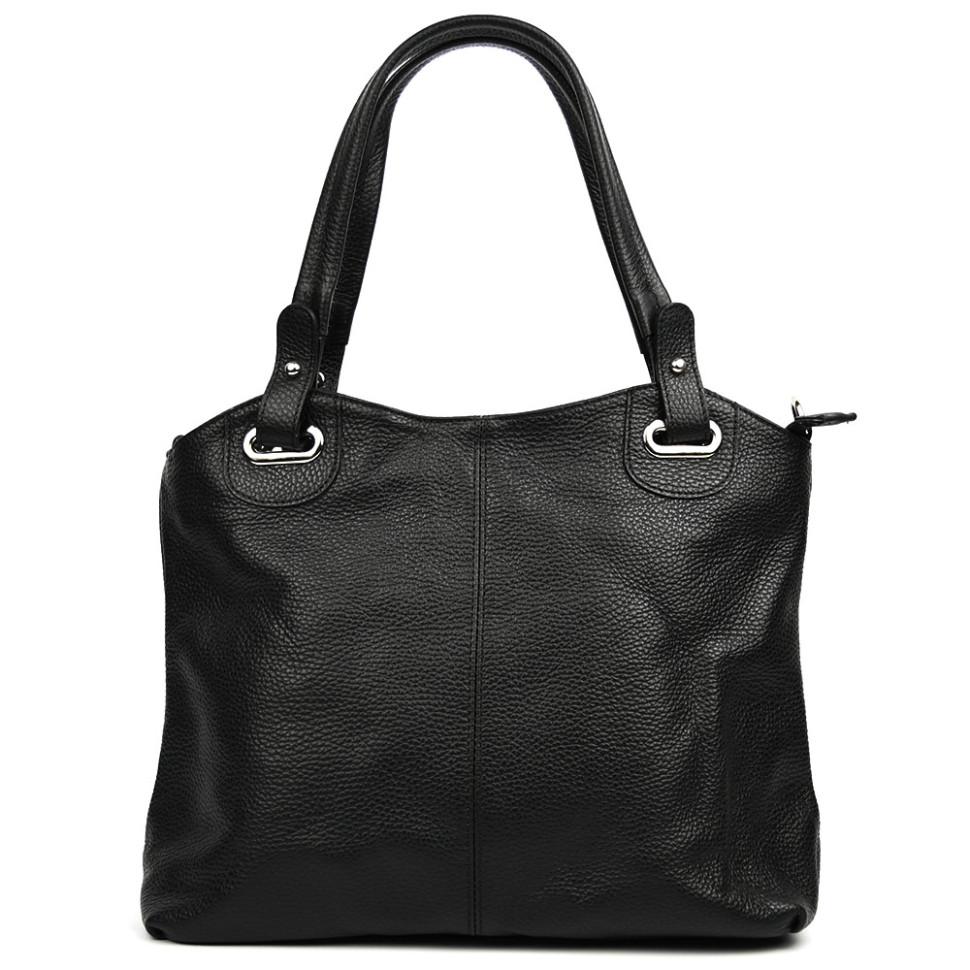 Кожаная женская сумка Virginia Conti Italy - Art2234black — 2