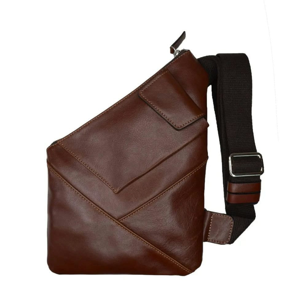 Чоловіча нагрудная сумка слинг кобура Grande Pelle 721623 — 3