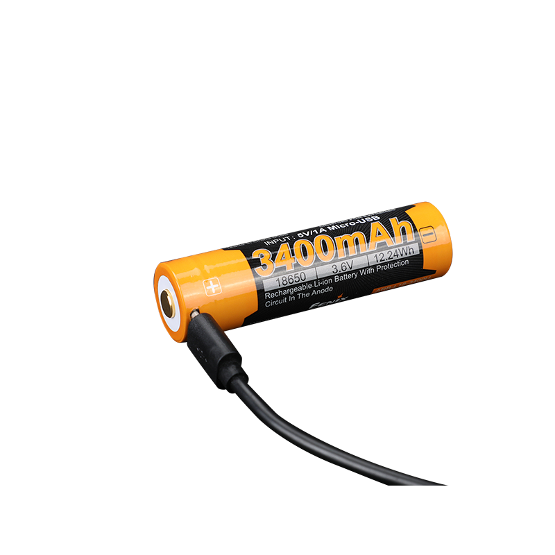 Акумулятор 18650 Fenix (3400 mAh) micro usb зарядка — 2