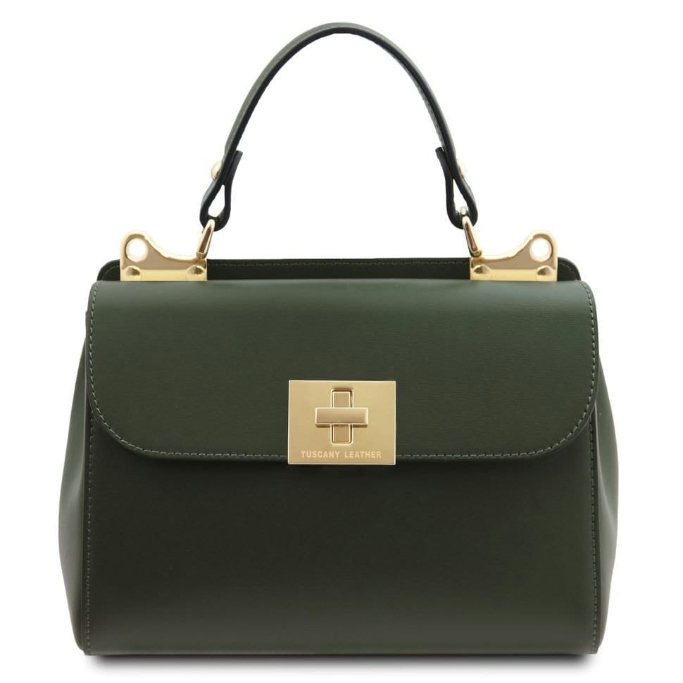 Женская кожаная сумка Италия Armonia Tuscany TL142286 (Forest Green) — фото 1