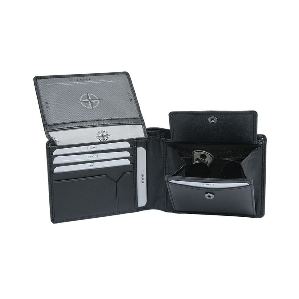 Портмоне кожаное Cortina 5051 nero черный — 2