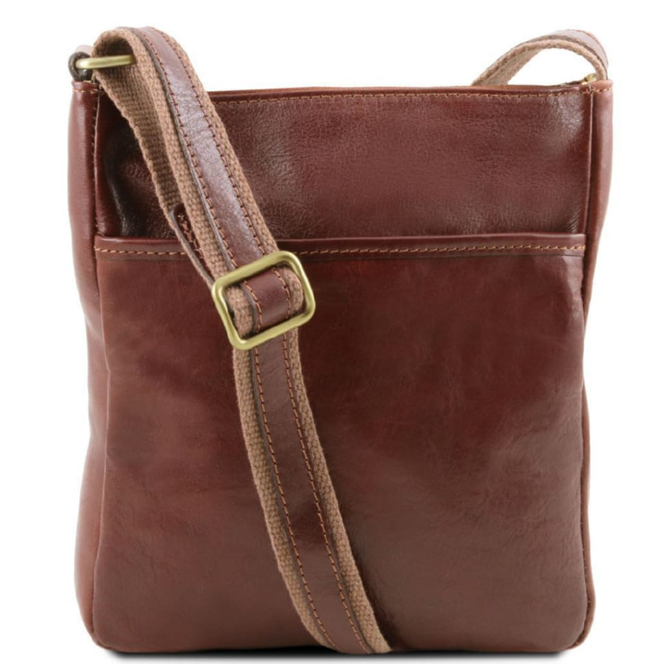 JASON - Мужская кожаная сумка через плечо Tuscany Leather TL141300 (Коричневый) — 2