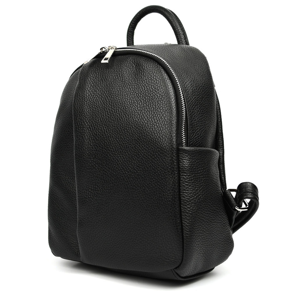 Кожаный женский рюкзак Virginia Conti Italy - VC3964fblack — 4