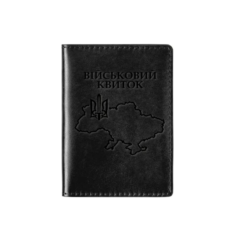 Обложка для военного билета кожаная Кордон Grande Pelle 257610UA — 2