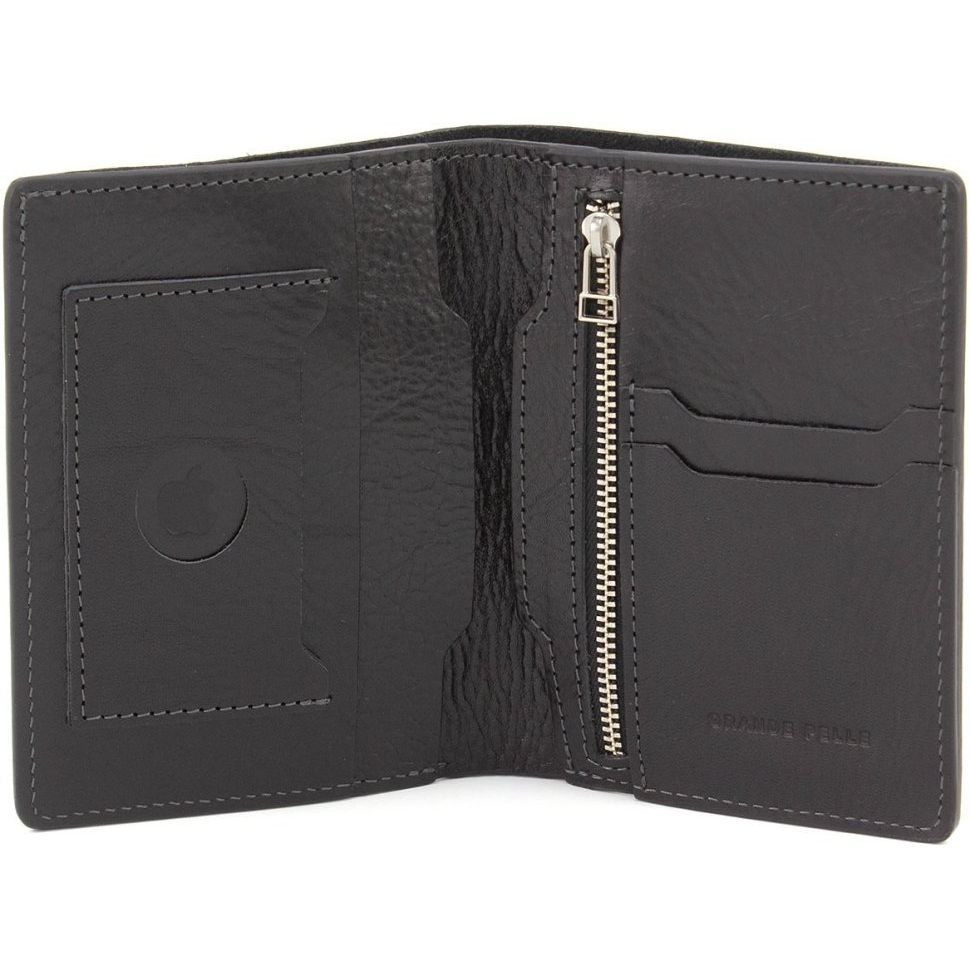 Портмоне мужское кожаное с карманом для AirTag Grande Pelle 518610 — 3