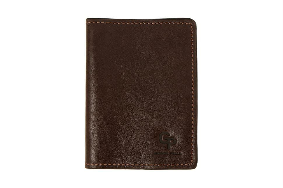 Обложка для паспорта, шоколад Grande Pelle 252620 — 3