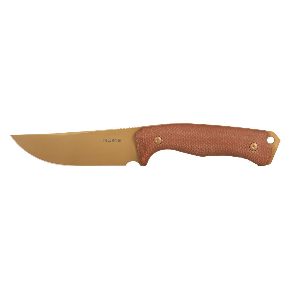 Ніж фіксований мисливський  Ruike F186-MN, (11.8 см) D2 / Micarta коричневий — 2