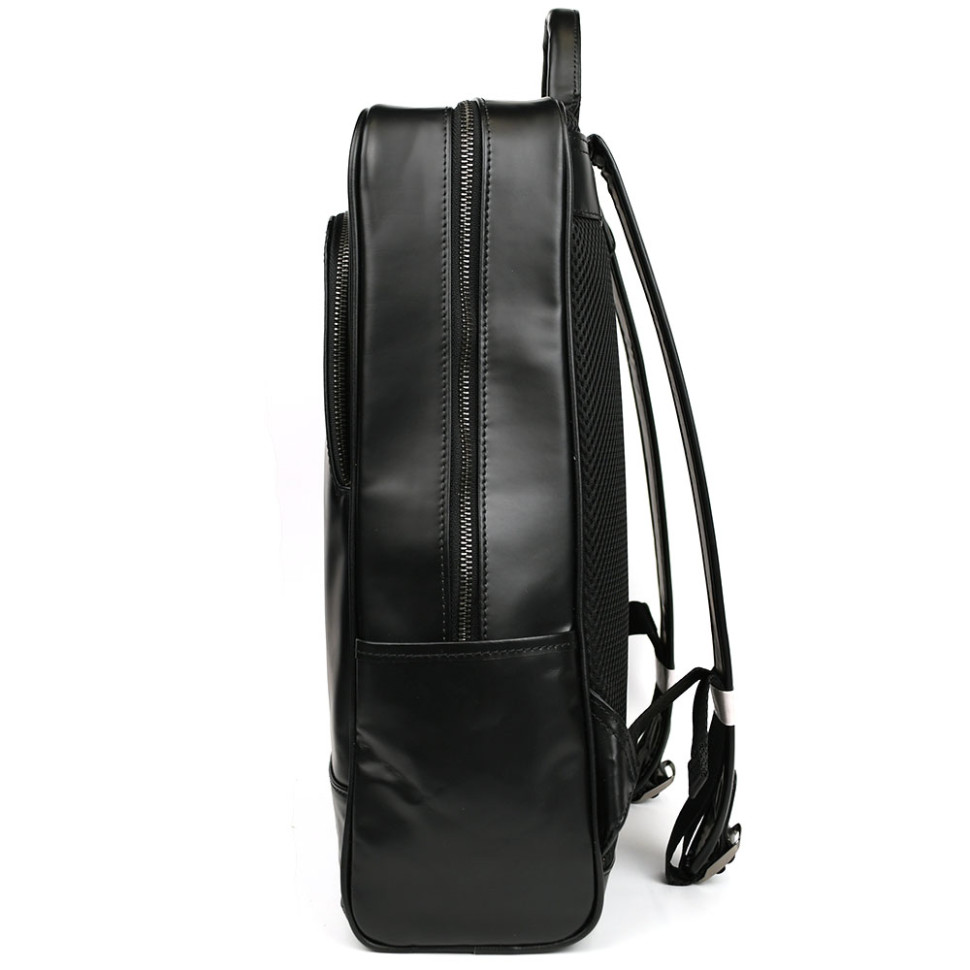 Рюкзак из натуральной кожи bx050a фирмы Bexhill черный гладкий — 4