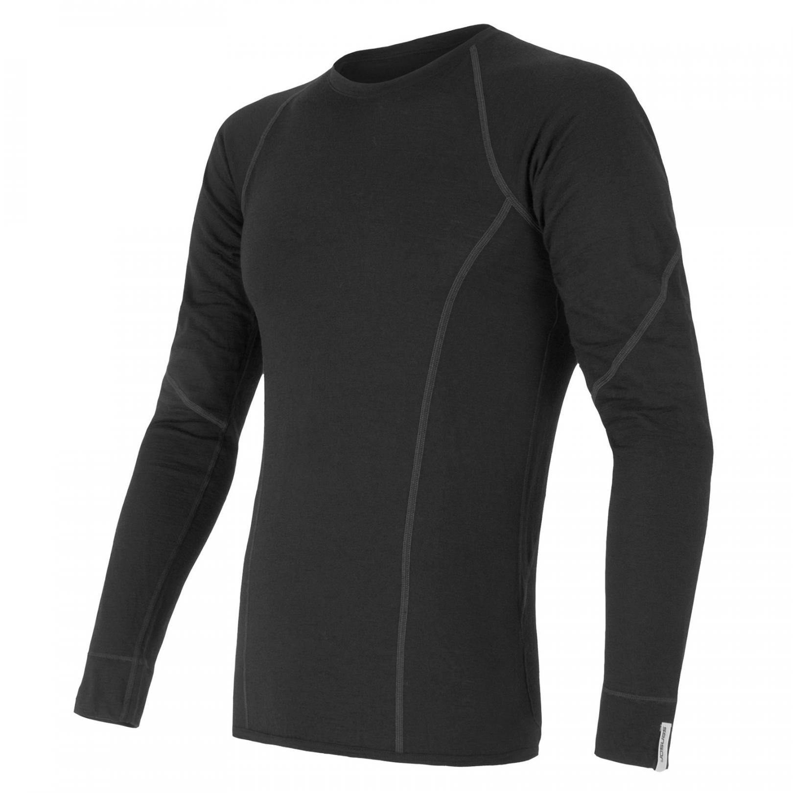 Термофутболка чоловіча Sensor Merino Active LS black 11109033, SM11MA-black-XXXL — фото 1