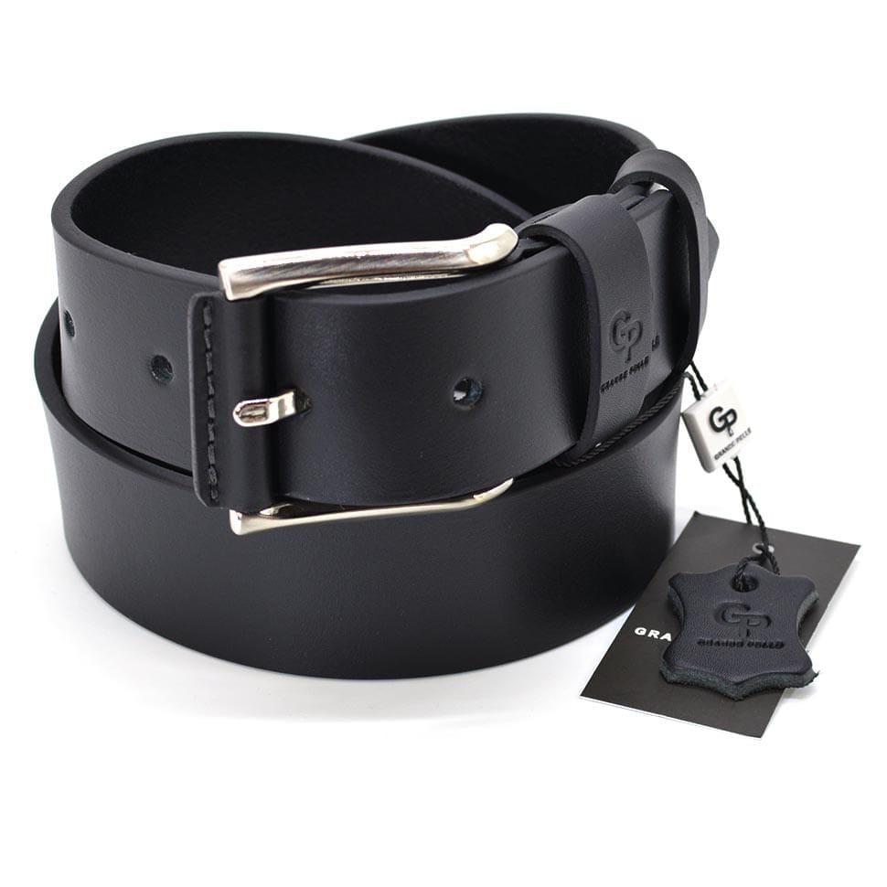 Кожаный ремень Quadro GP Grande Pelle 410013701 черный — 3
