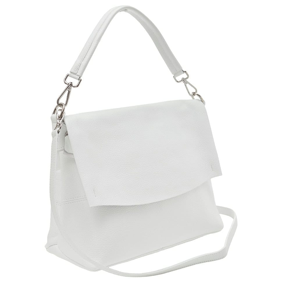 Кожаная женская сумка Virginia Conti Italy - Art03180white — 2