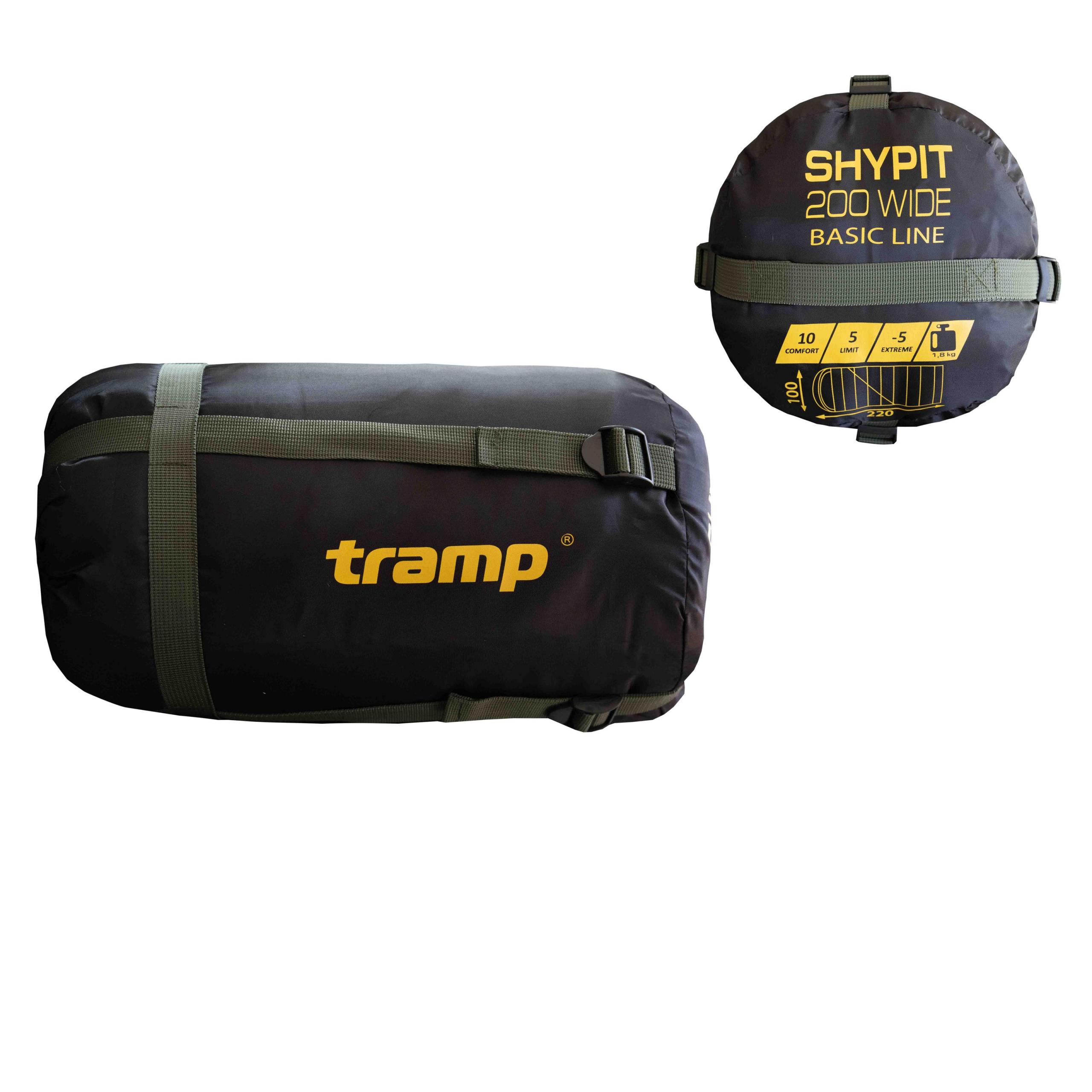 Спальный мешок Tramp Shypit 200XL одеяло с капюшом правый olive 220/100 UTRS-059L — 4