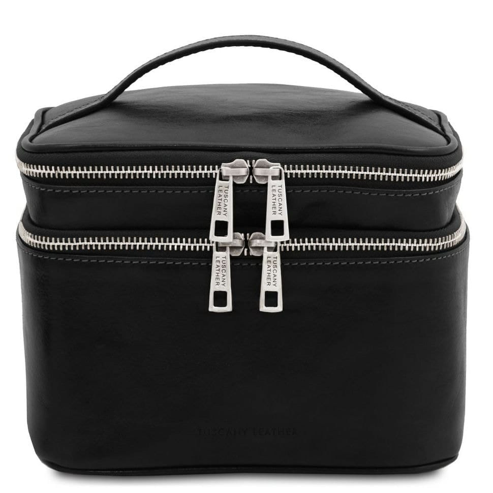 Кожаный несессер косметичка Eliot Tuscany TL142045 (Черный) — 2