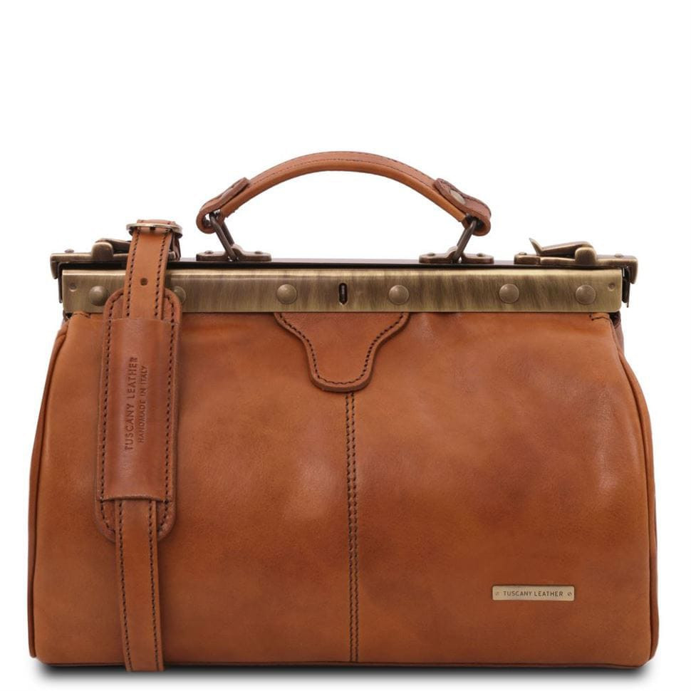 Кожаная сумка саквояж Tuscany Leather Michelangelo TL10038 (Телесный)