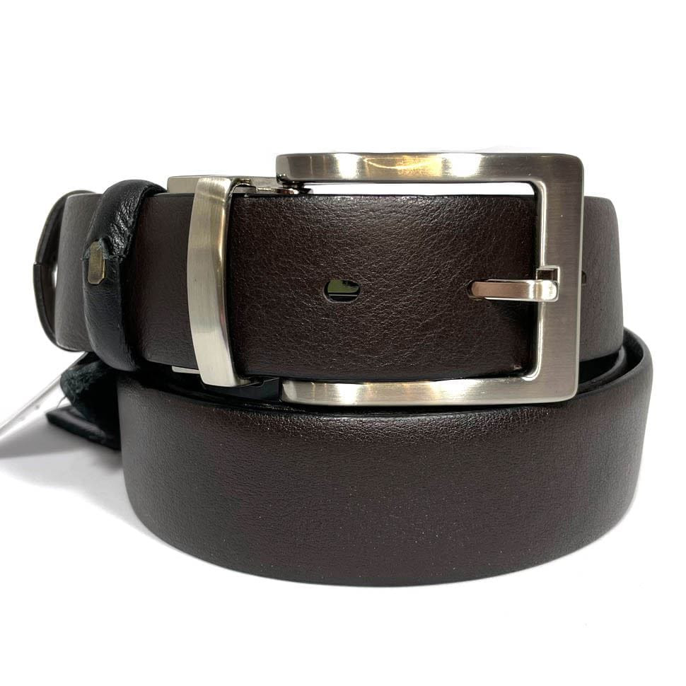 Двухсторонний ремень из кожи оленя чер\корич Sergio Tori T22629 — 4