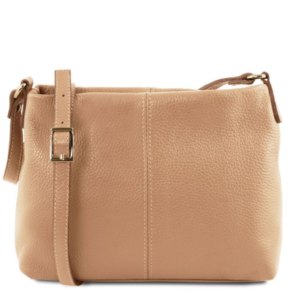 Женская кожаная сумка через плечо TL141720 Tuscany Leather (Champagne)