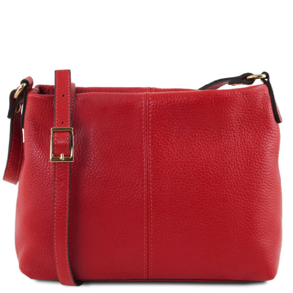 Женская кожаная сумка через плечо TL141720 Tuscany Leather (Lipstick Red) — фото 1