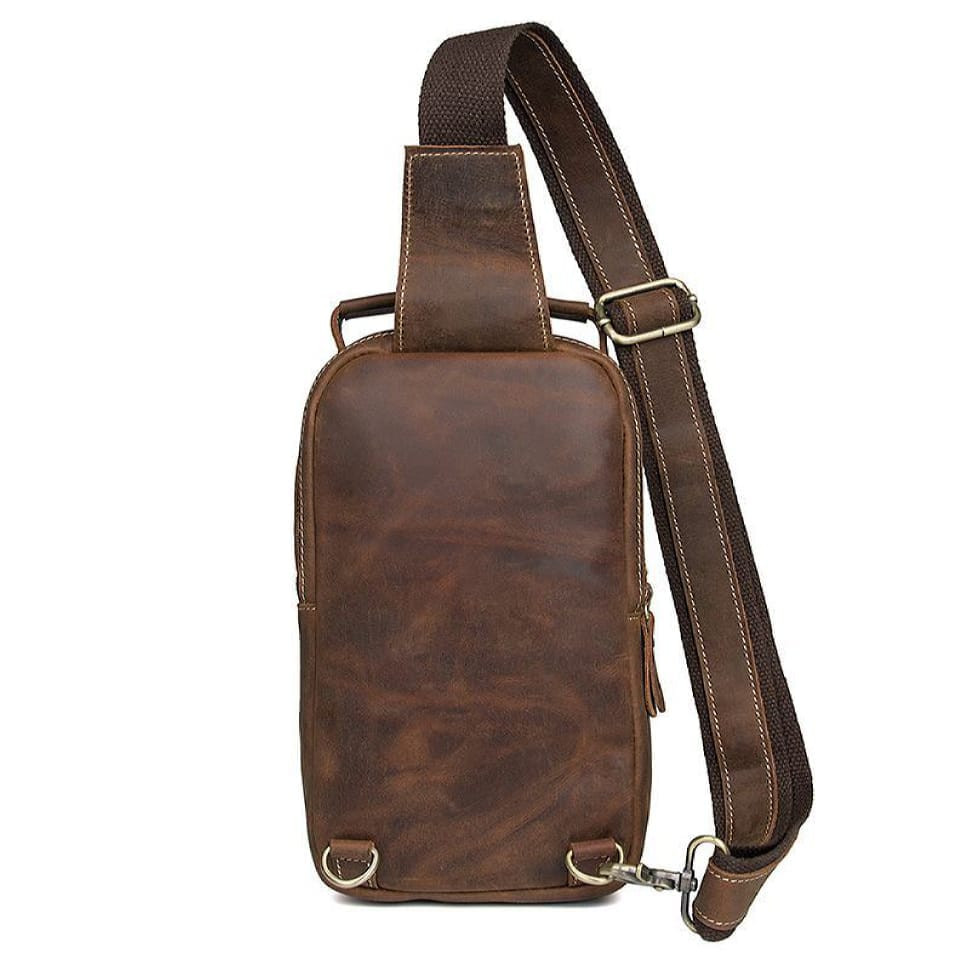 Модный рюкзак JD4009B на моношлейке из натуральной кожи Crazy Horse — 2