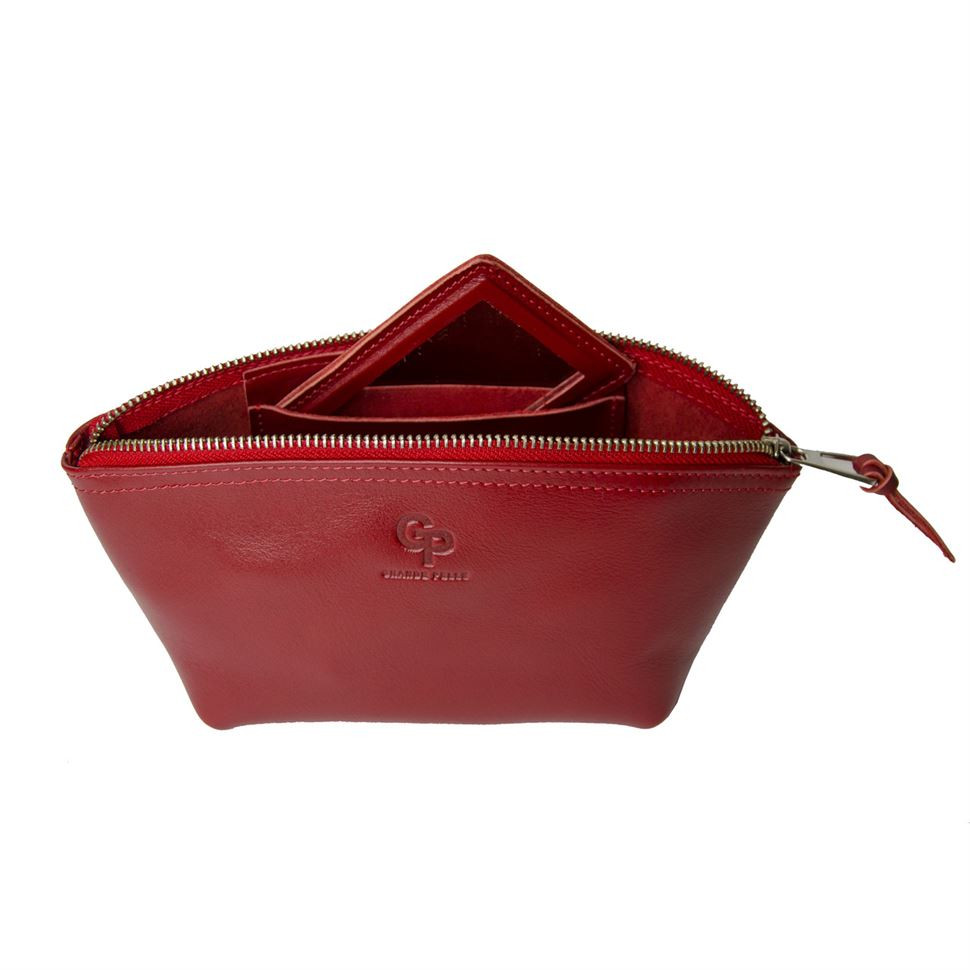 Косметичка Grande Pelle 805660 красная — 2