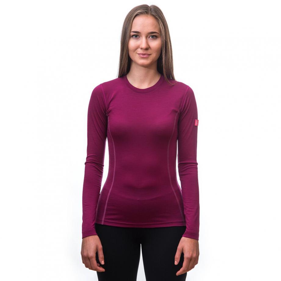 Термофутболка жіноча Sensor Merino Active LS lilla 12110027, SW11MA-lilla-L — 3