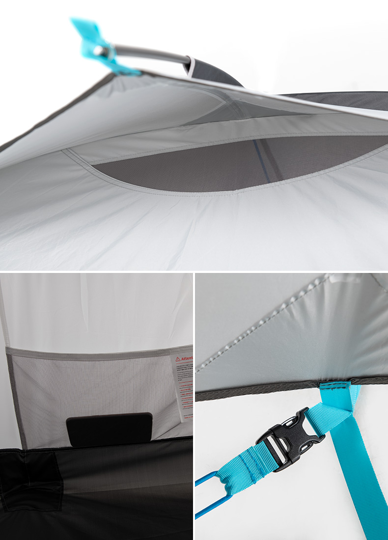 Намет тримісний Naturehike Cloud Fun NH19ZP006, 210T/Silver Coated, білий — 3