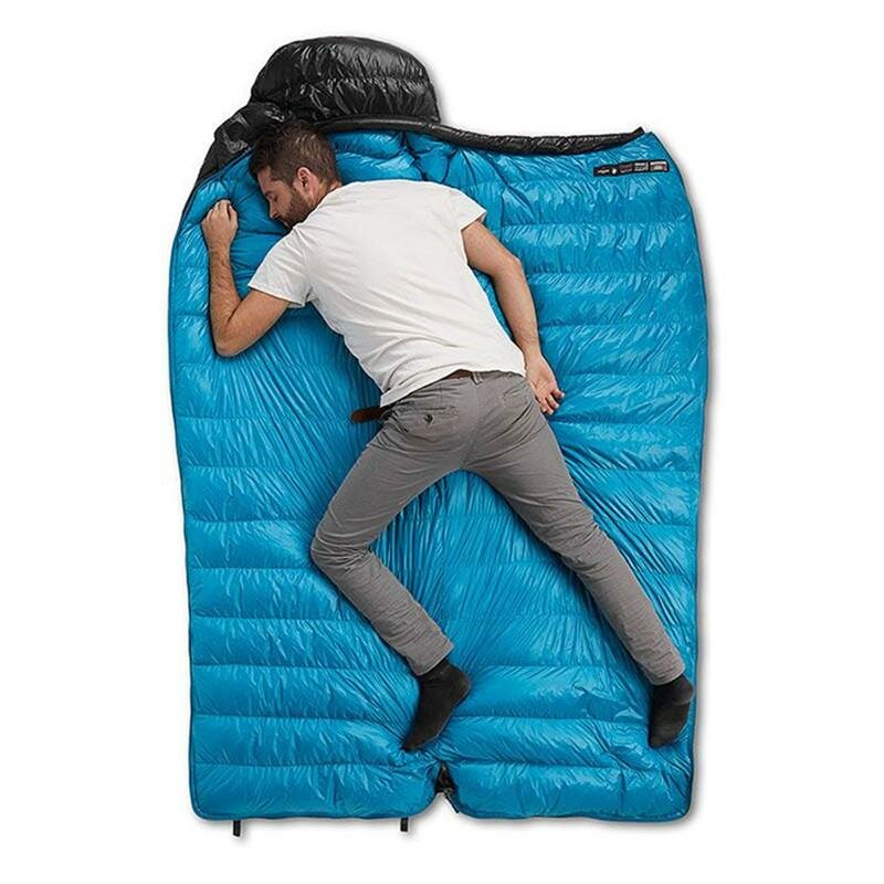 Спальник з натуральним пухом Naturehike CWZ400 NH19W400-Z, (7°C), p-р L, жовтий — 4
