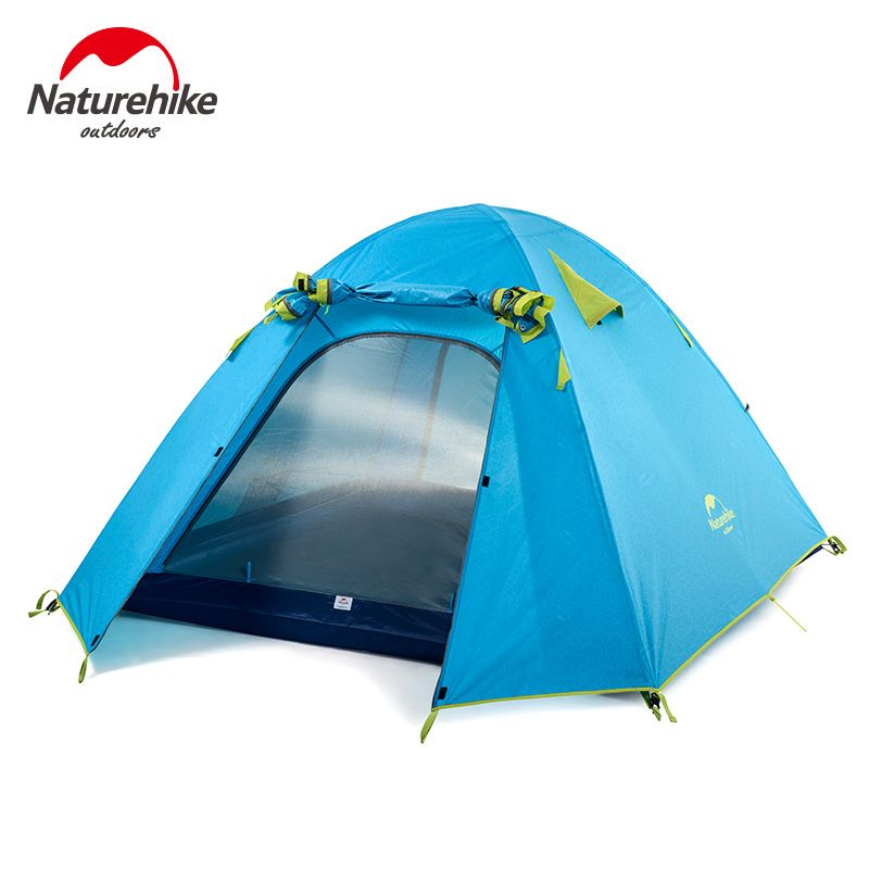 Намет чотиримісний Naturehike P-Series NH18Z044-P 210T/65D, блакитний — фото 1