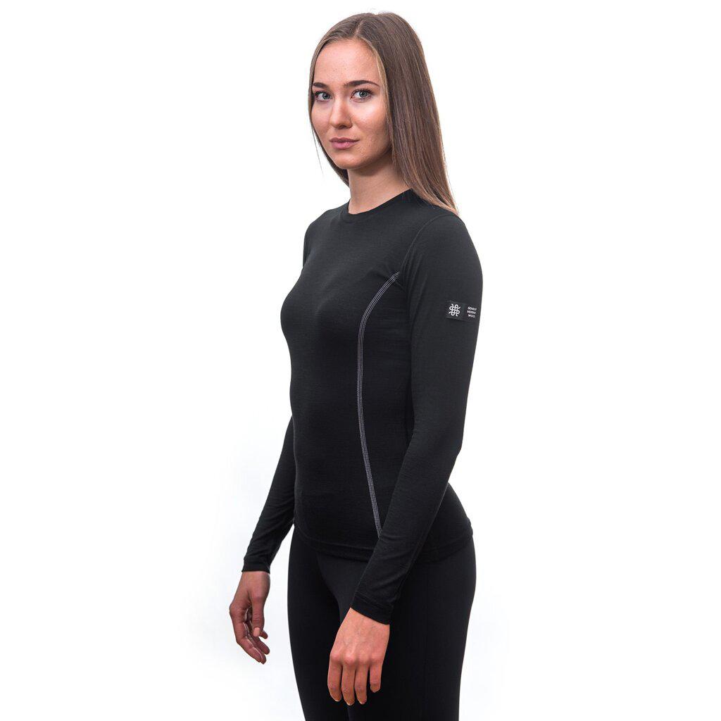 Термофутболка жіноча Sensor Merino Active LS black 11109024, SW11MA-black-XL — 2