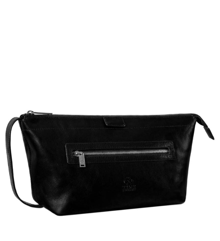 Женская кожаная косметичка Dopp Kit - Ragtime -  Черный цвет - Time Resistance 5244101W — 4