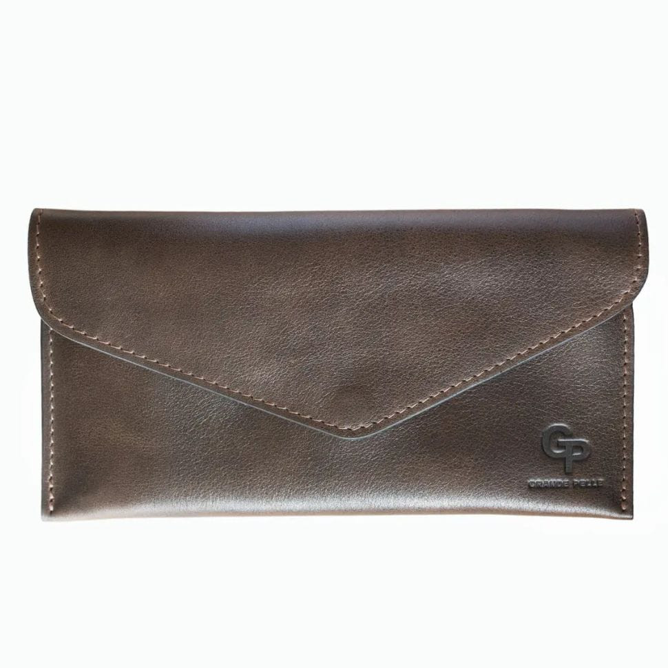 Кожаный кошелек Grande Pelle 510420 коричневый