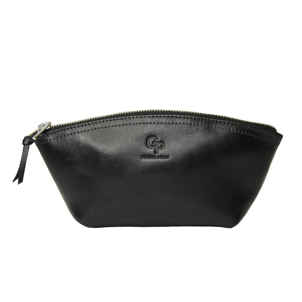 Косметичка Grande Pelle 805610 глянцевая кожа черная — 3