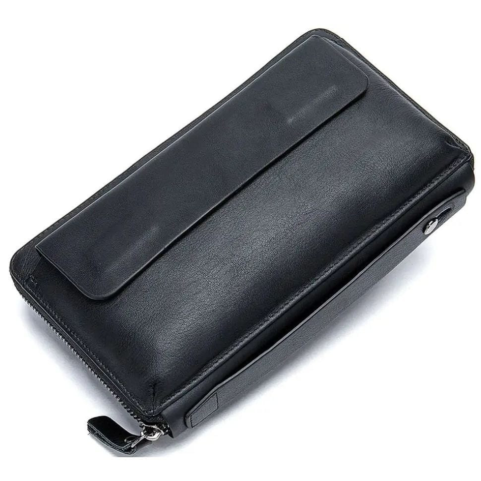 Мужской клатч кожаный bx9043A в черном цвете — фото 1