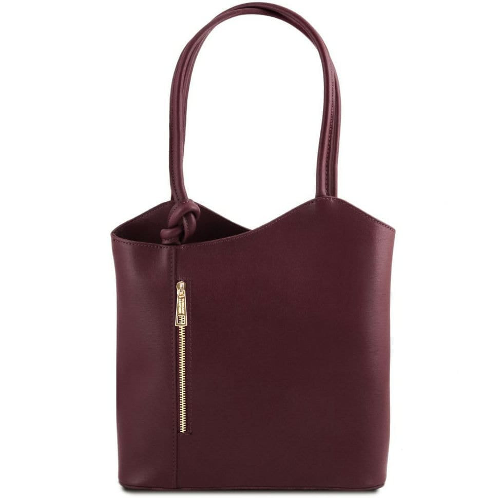 Patty Saffiano женская сумка рюкзак 2 в 1 Tuscany TL141455 (Bordeaux)
