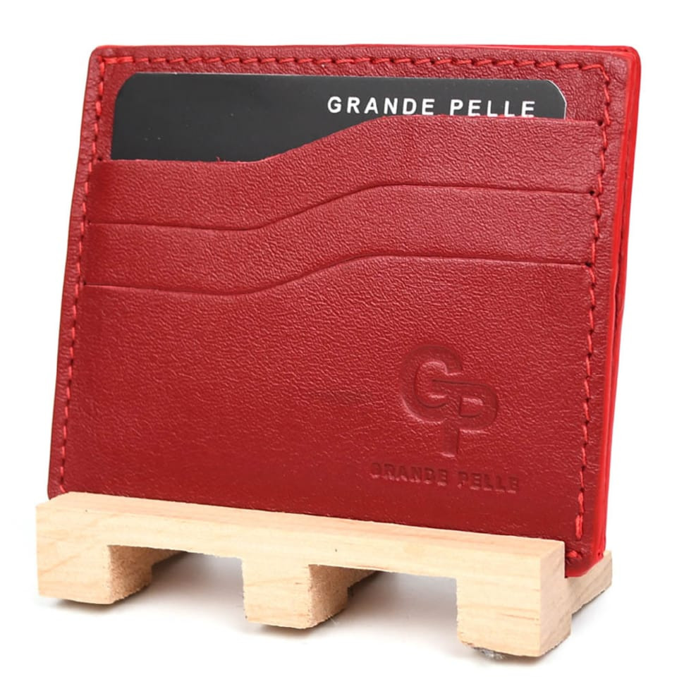 Кардхолдер CardCase, красный Grande Pelle 305660 — 4